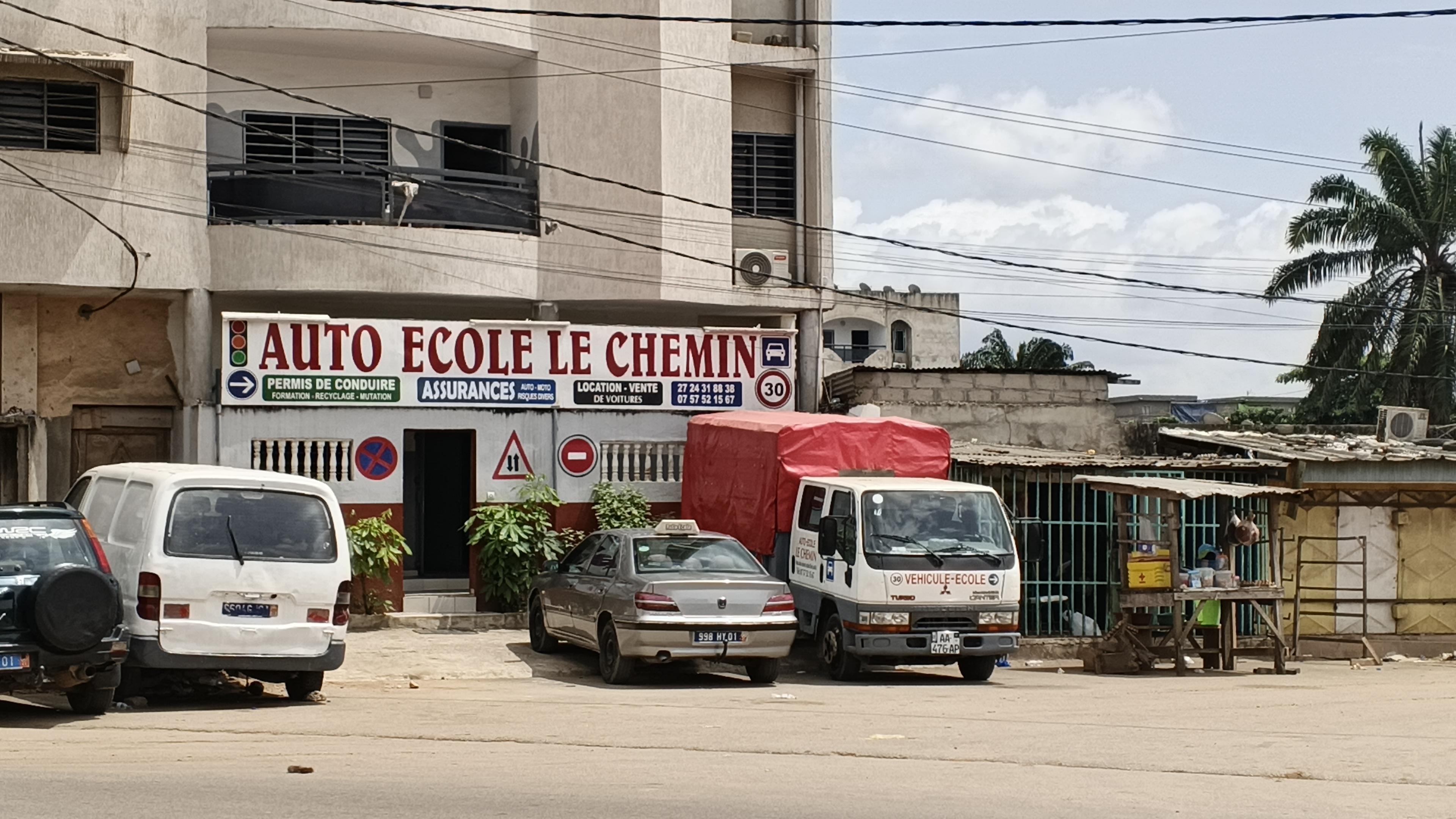Enseigne de l'Auto école Le Chemin